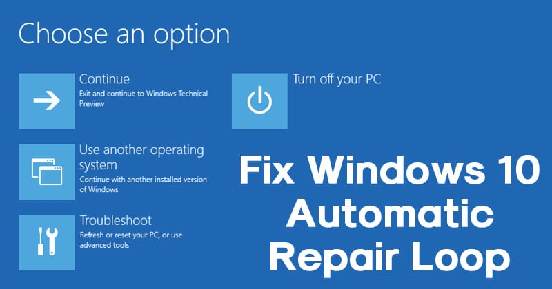 startup repair has tried several times