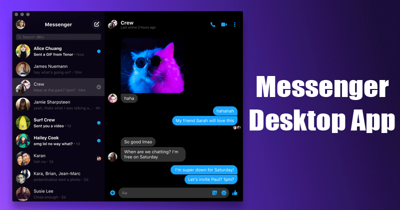 Messenger desktop app