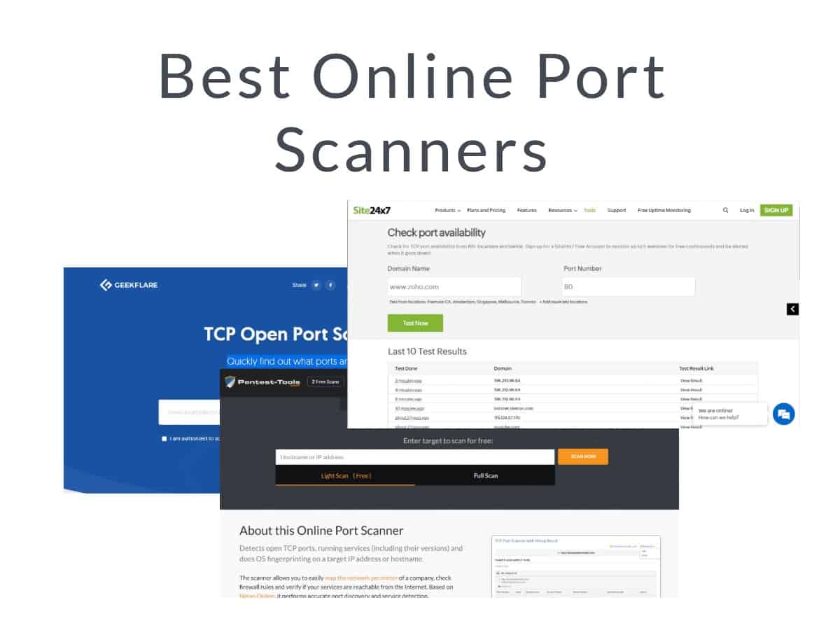 7 BEST Advanced Online Port Scanners